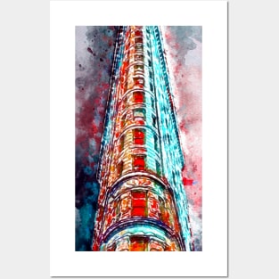 Watercolor Flatiron Posters and Art